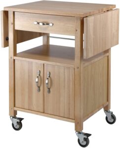 Winsome Wood Utility Cart, Natural