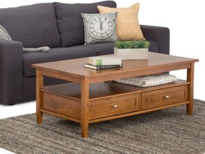 Simpli Home AXWSH001 Warm Shaker Coffee Table